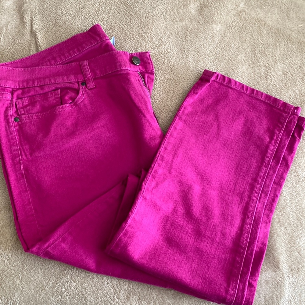 NY&C Hot Pink Low Rise Skinny Jeans sz 14